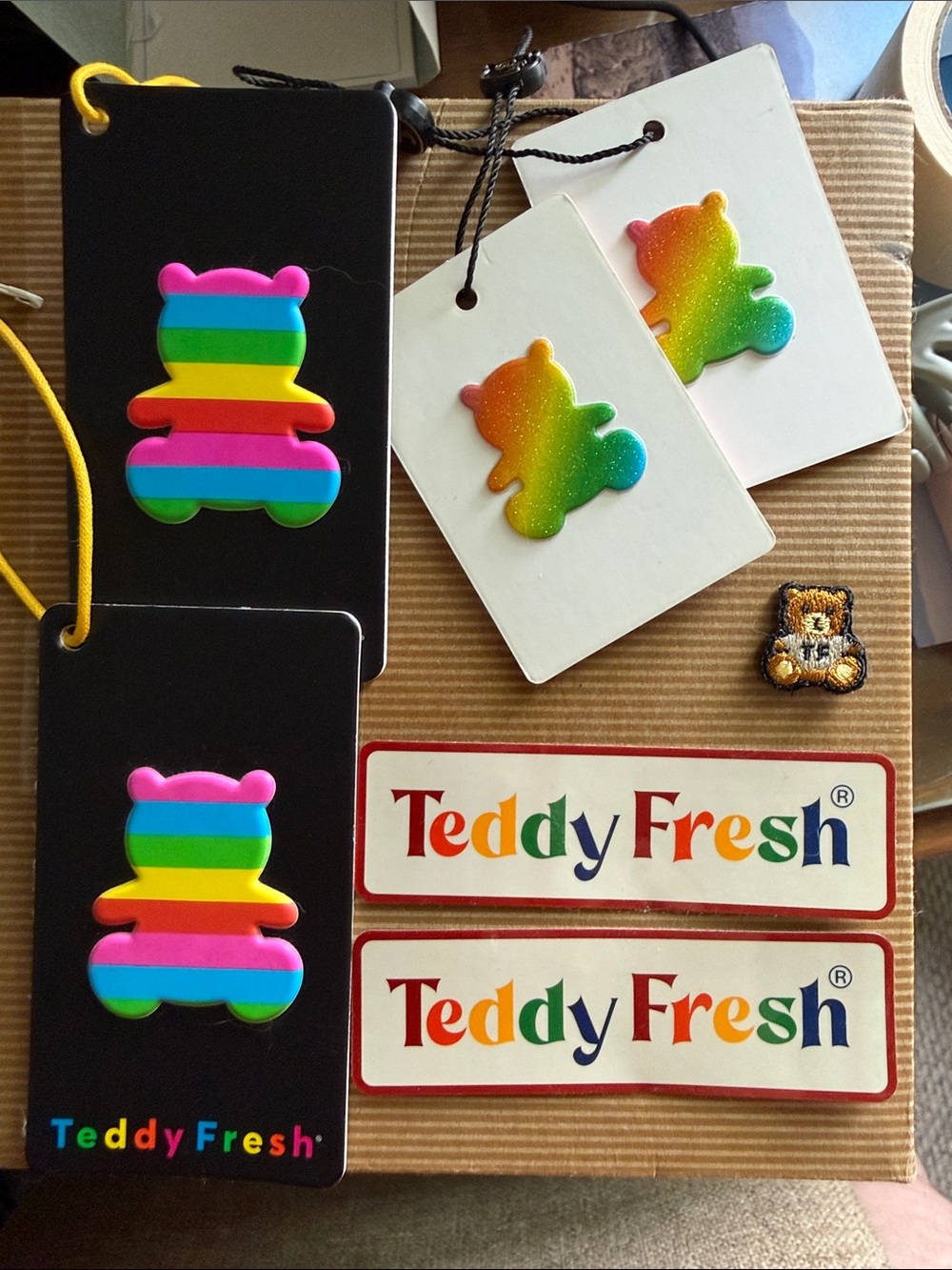 Teddy Fresh Stickers, Tags, Mini Patch Collectibles